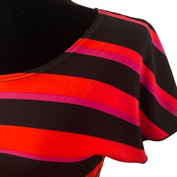 Vintage Suzie black and red striped top - Picture 5 of 10